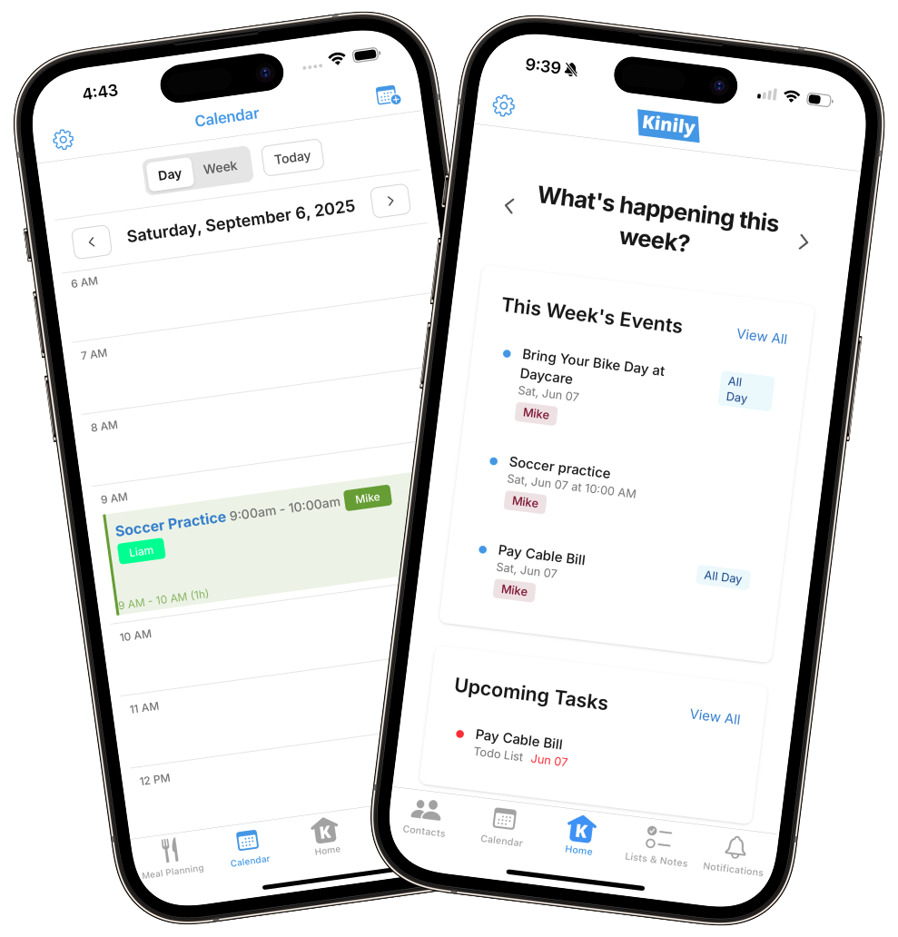 Family Dashboard App Screenshot